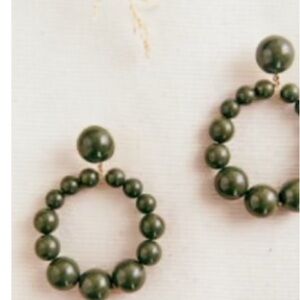 Sezane Charlie Earrings Kaki. - Size T-U